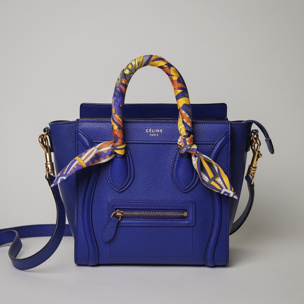 Celine Luggage Nano (blue) (Pre-Owned)